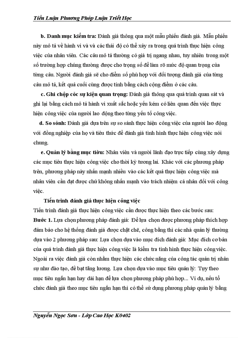 image for page Thực trạng và giải pháp khi đánh giá kết quả (sự thực hiện) lao động của người lao động