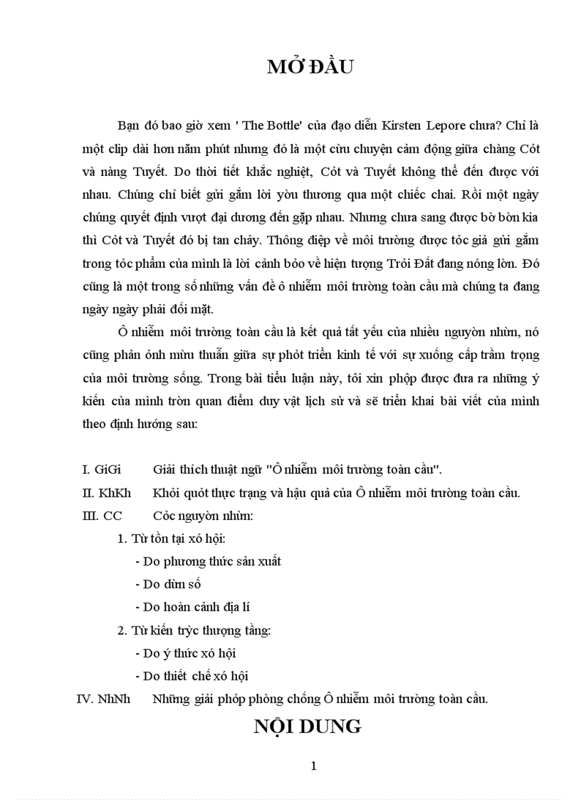 image for page Những giải pháp phòng chống Ô nhiễm môi trường toàn cầu.