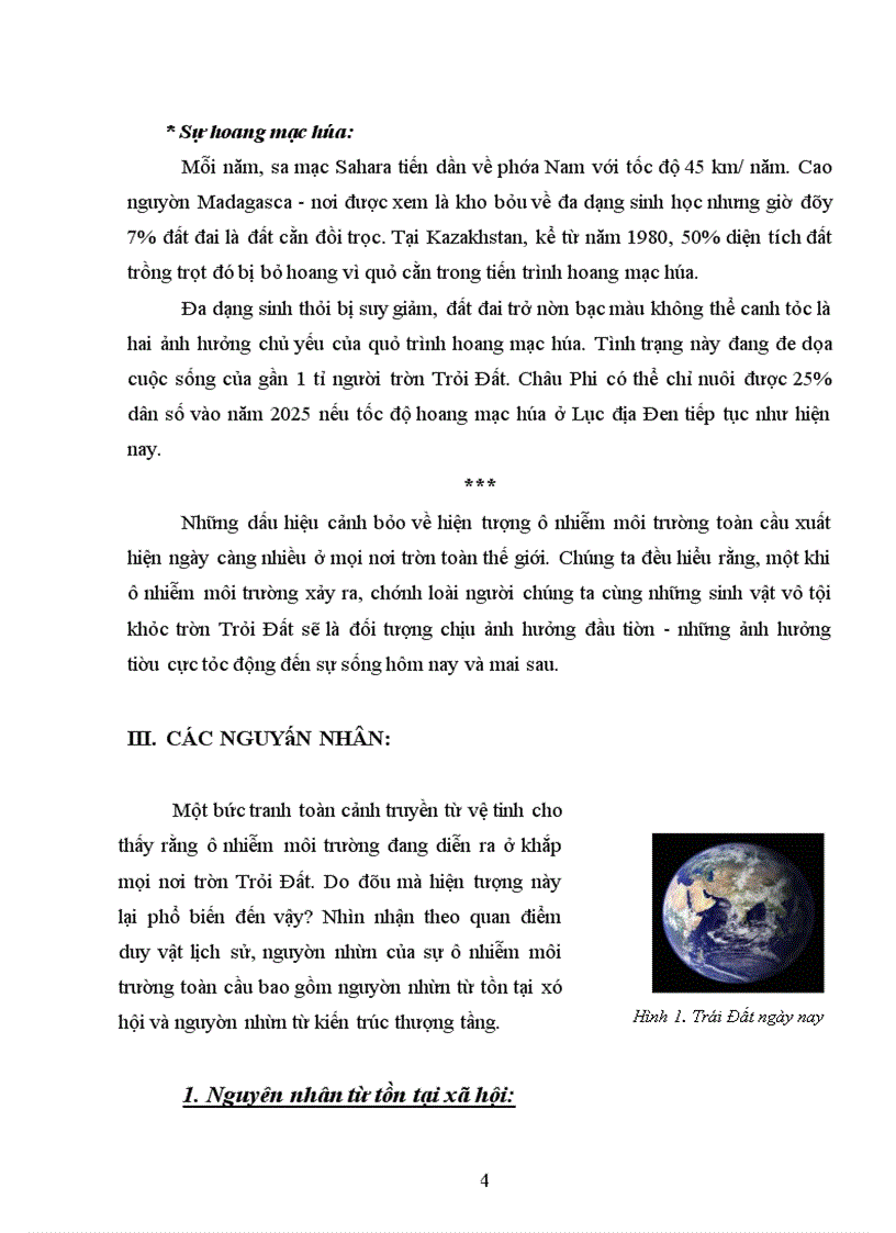 image for page Những giải pháp phòng chống Ô nhiễm môi trường toàn cầu.