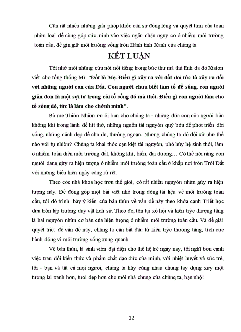 image for page Những giải pháp phòng chống Ô nhiễm môi trường toàn cầu.