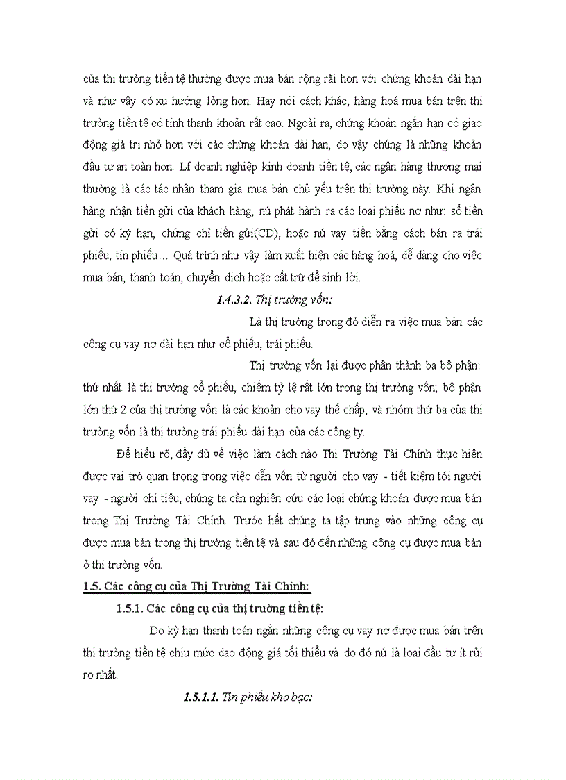 image for page Thực tiễn về Thị Trường Tài Chính ở Việt Nam.Những định hướng, giải pháp, kiến nghị.