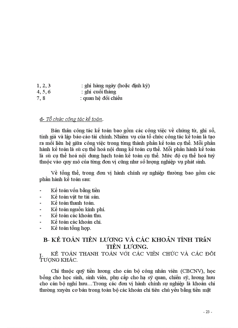 image for page Tổ chức hạch toán tiền lương và các khoản trích theo lương hiện nay trong các đơn vị hành chính-sự nghiệp