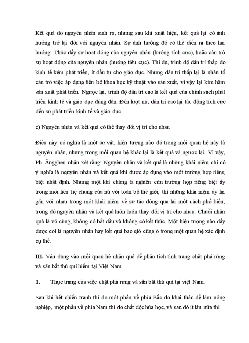 image for page Phân tích triết học tình trạng chặt phá rừng