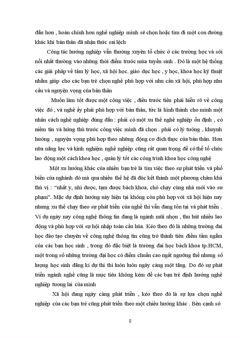 image for page Thực tiễn và xu hướng phát triễn của giới trẻ về nghề nghiệp của mình