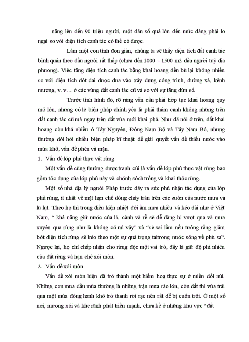 image for page Những vấn đề được đặt ra đối với việc sử dụng thiên nhiên ở nước ta