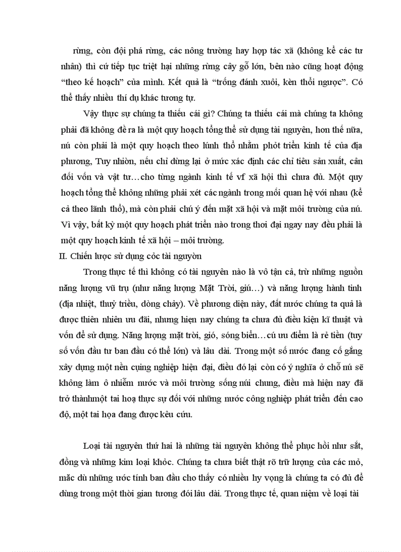 image for page Những vấn đề được đặt ra đối với việc sử dụng thiên nhiên ở nước ta