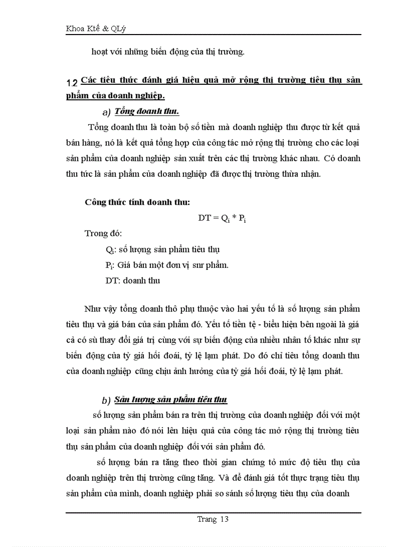 image for page Những vấn đề cơ bản về thị trường và mở rộng thị trường tiêu thụ sản phẩm