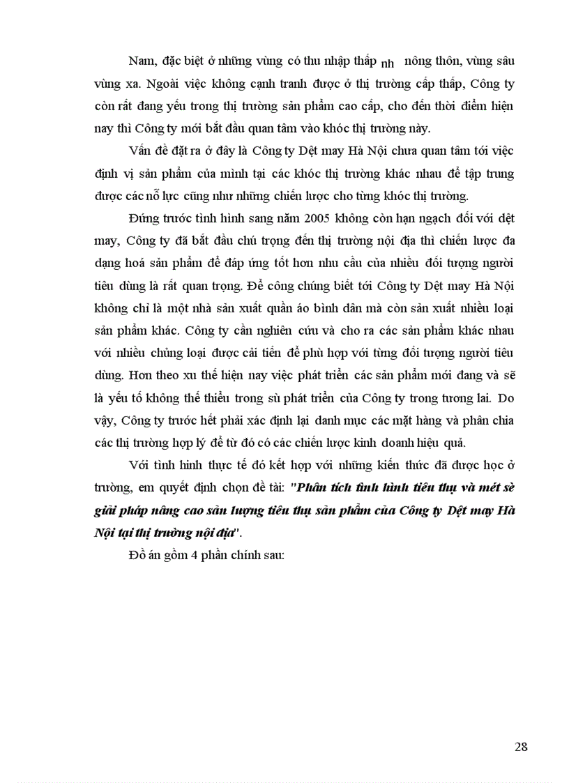 image for page Hoạt động tiêu thụ sản phẩm tại Công ty Dệt may Hà Nội