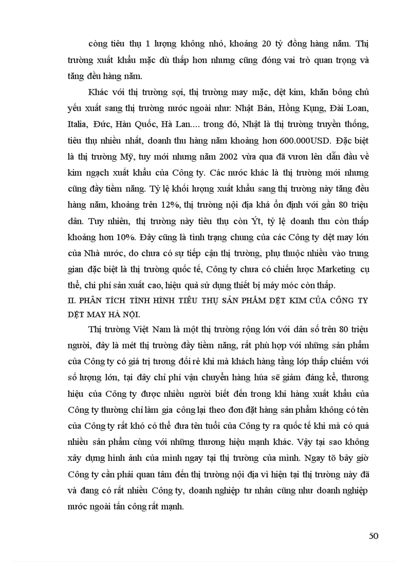 image for page Hoạt động tiêu thụ sản phẩm tại Công ty Dệt may Hà Nội