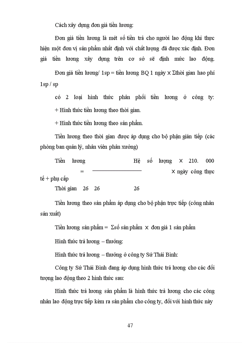 image for page Hoàn thiện công tác tiền lương ở công ty sứ Thái Bình