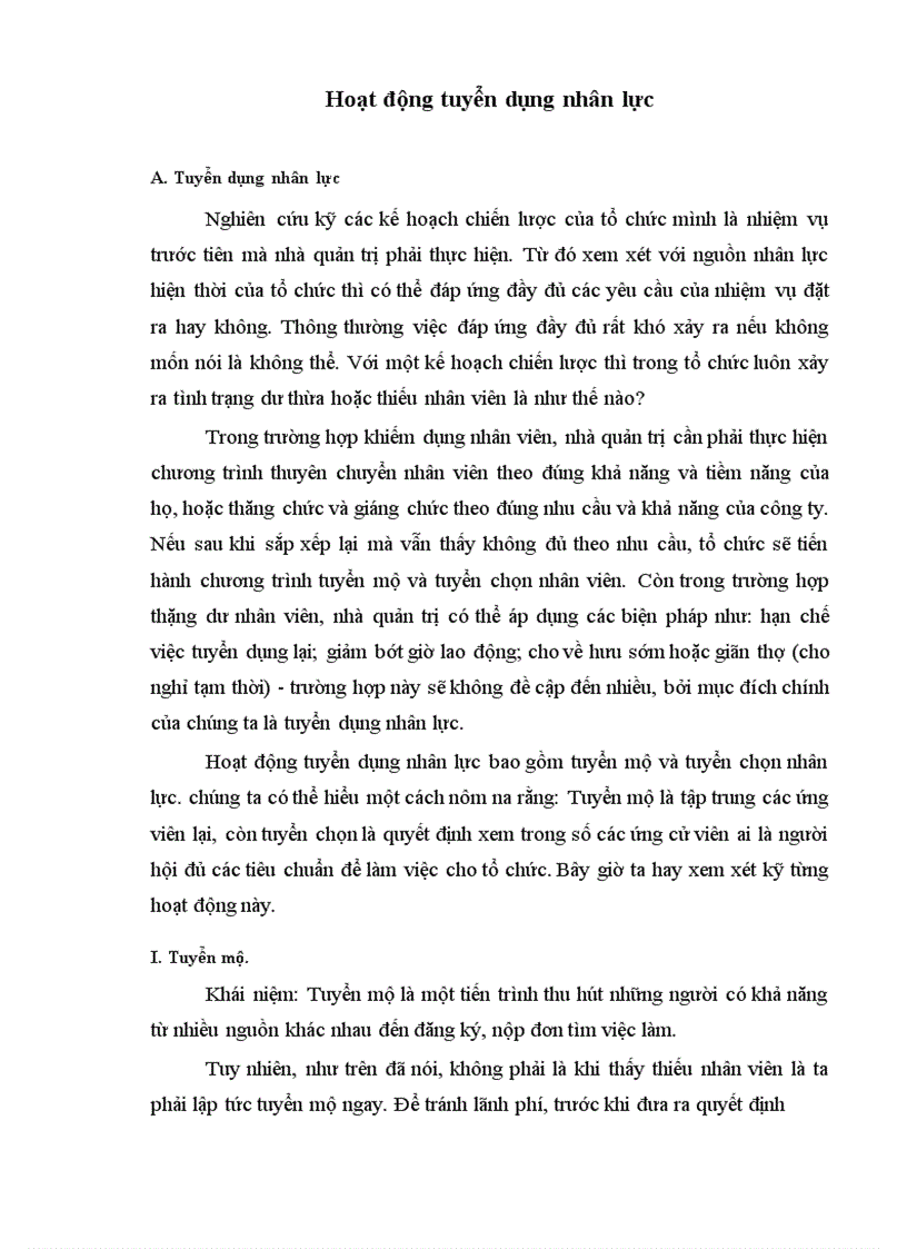 image for page Hoạt động tuyển dụng nhân lực