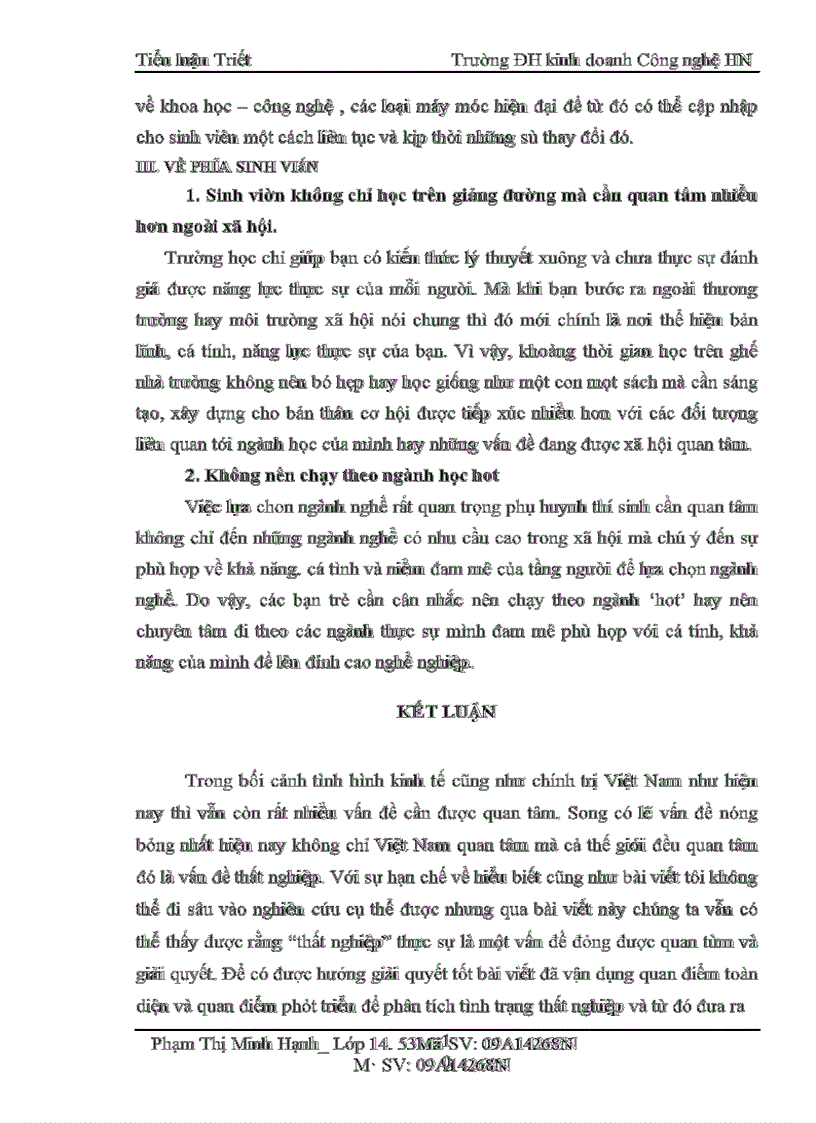 image for page Vận dụng quan điểm toàn diện và quan điểm phát triển để giải thích nguyên nhân vấn đề thất nghiệp của sinh viên sau khi ra trường