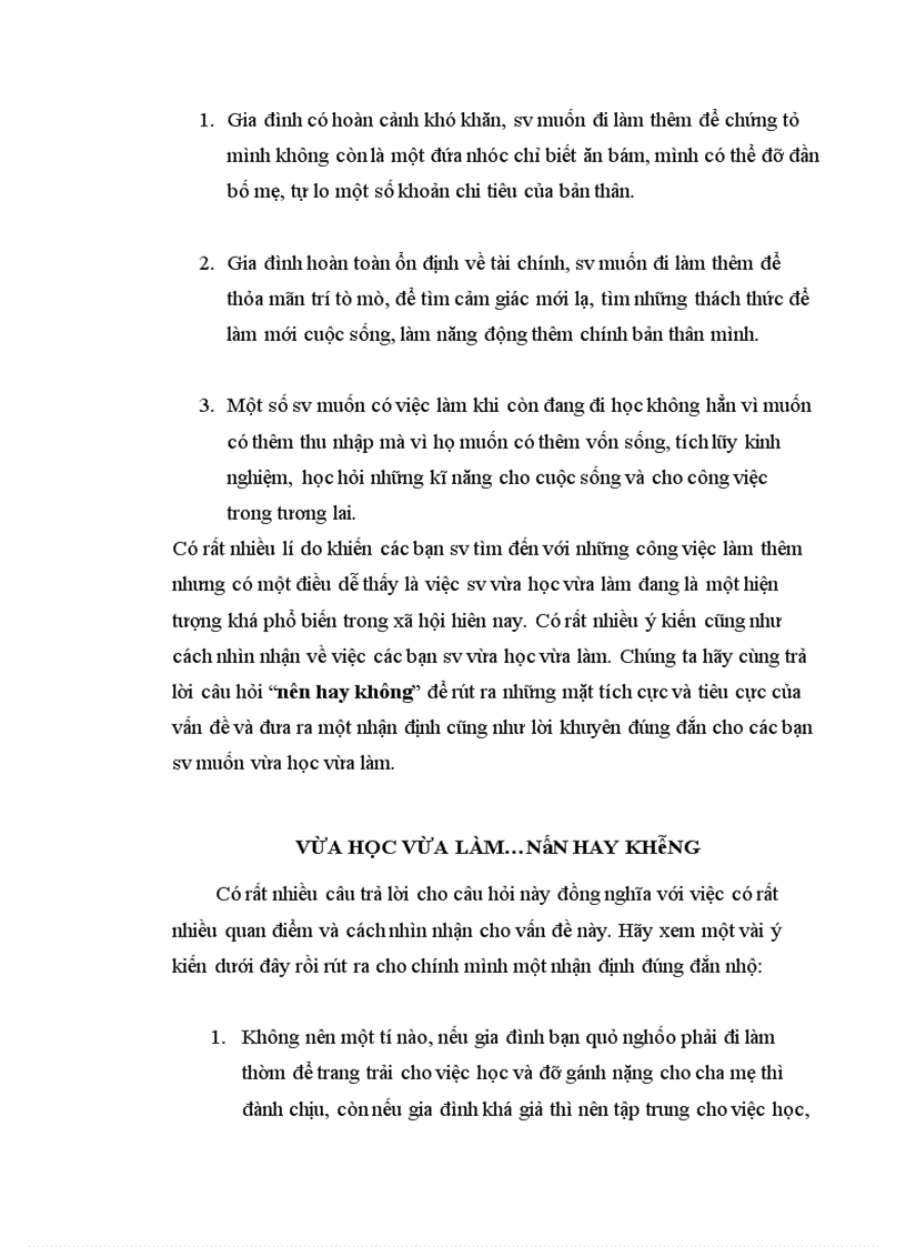 image for page Vấn đề vừa học vừa làm của sinh viên dưới góc nhìn của quy luật mâu thuẫn