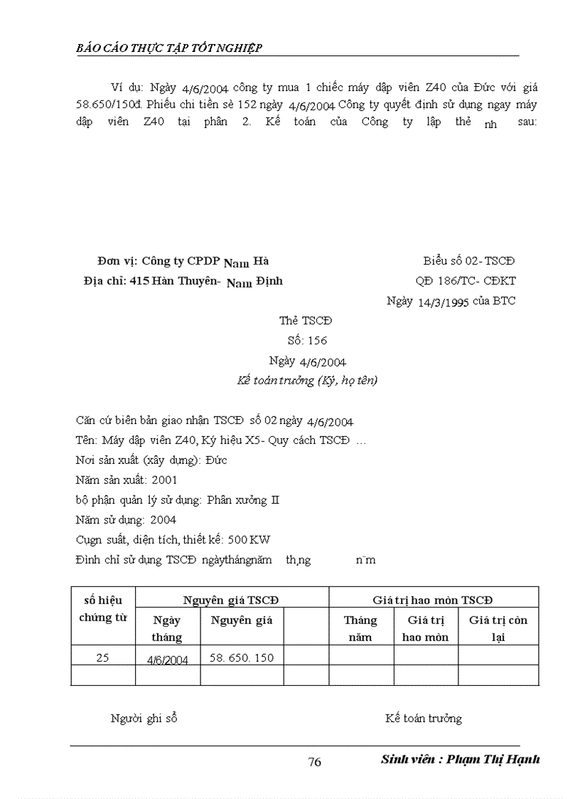 image for page Hoàn thiện công tác kế toán tài sản cố định và khấu hao tài sản cố định tại công ty Cổ phần dược phẩm Nam Hà