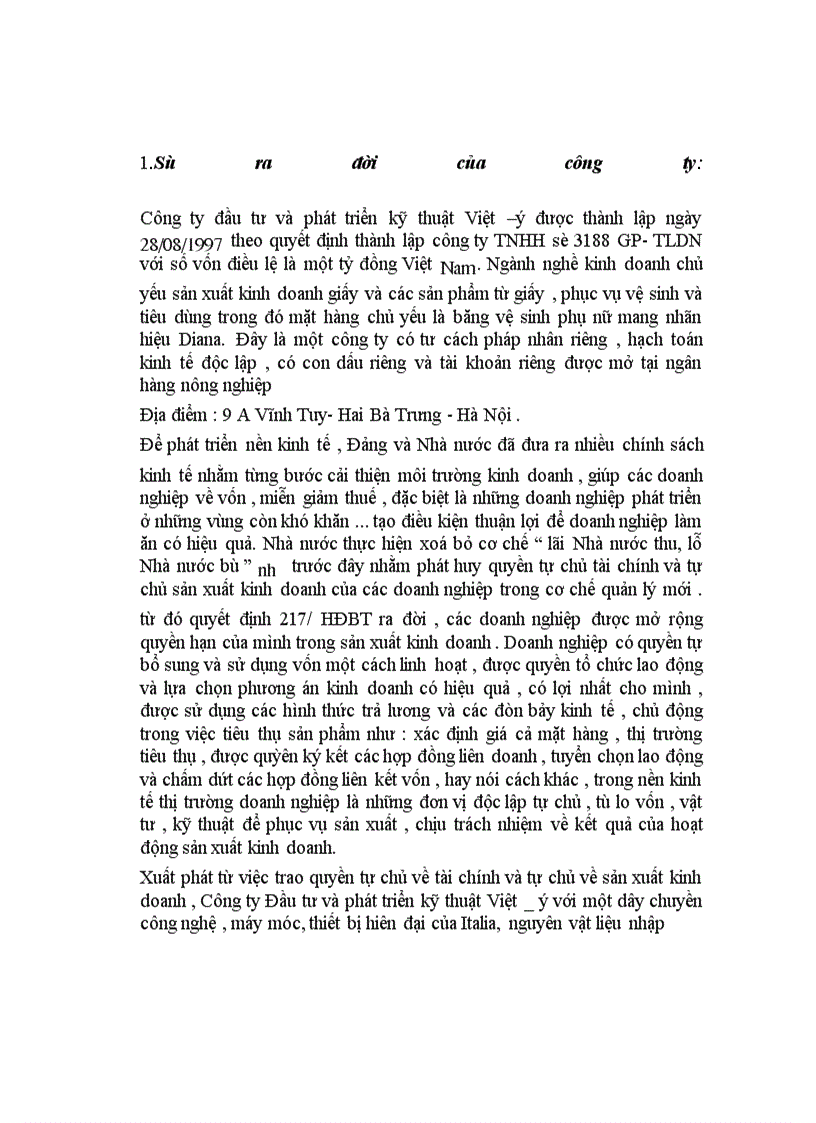 image for page Giải pháp nhằm góp phần nâng cao hiệu quả sử dụng vốn tại công ty đầu tư và phát triển kỹ thuật việt - ý ( diatco ).