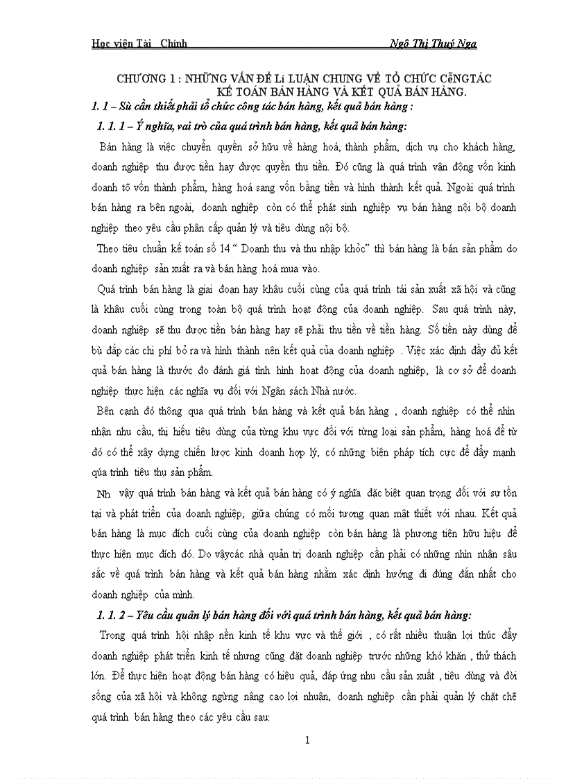 image for page Những vấn đề lý luận chung về tổ chức công tác kế toán bán hàng và kết quả bán hàng