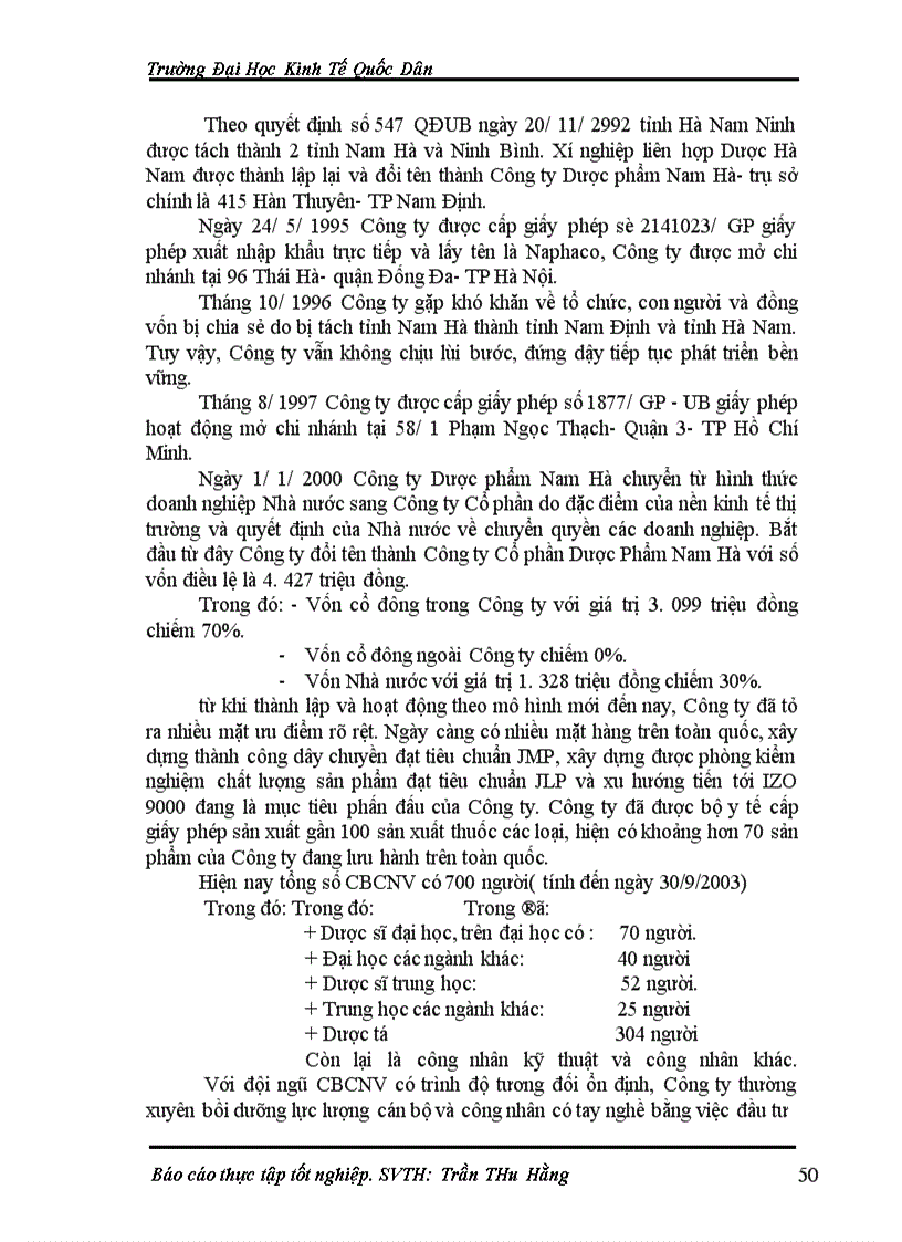 image for page Hoàn thiện công tác hạch toán tập hợp chi phí sản xuất và tính giá thành sản phẩm tại Công ty Cổ phần Dược phẩm Nam Hà