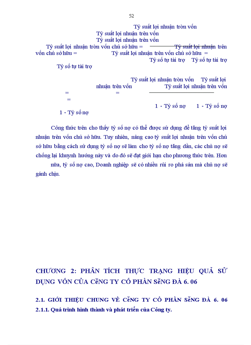 image for page Phân tích hiệu quả sử dụng vốn tại Công ty cổ phần Sông Đà 6.06