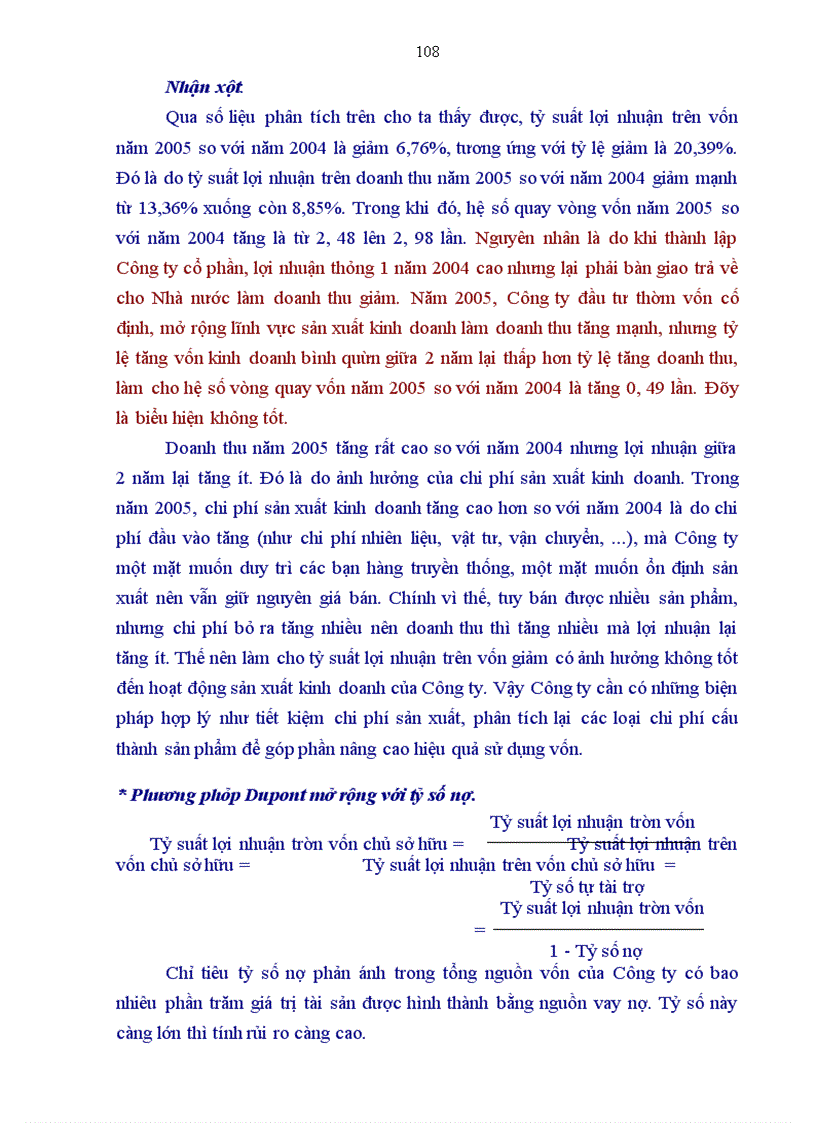 image for page Phân tích hiệu quả sử dụng vốn tại Công ty cổ phần Sông Đà 6.06