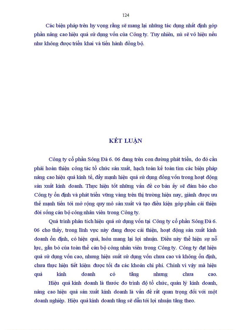 image for page Phân tích hiệu quả sử dụng vốn tại Công ty cổ phần Sông Đà 6.06