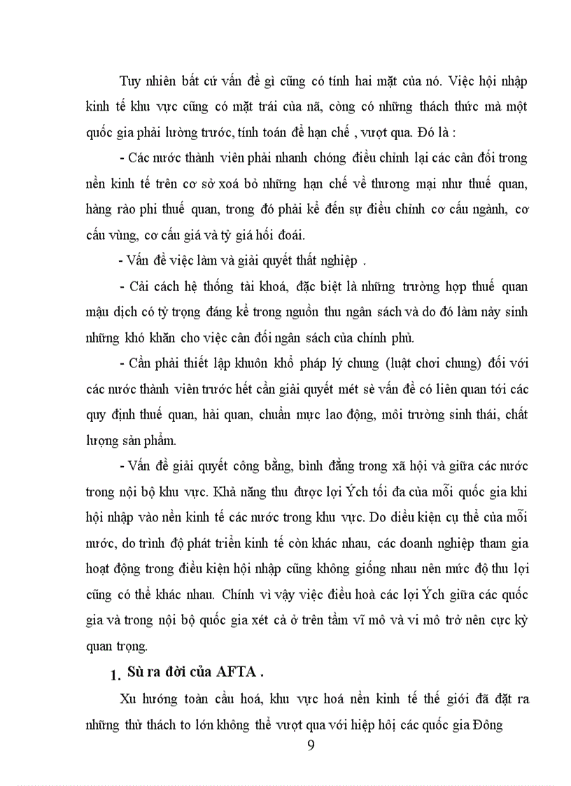 image for page Xu hướng quốc tế hoá kinh tế thế giới và sự ra đời của AFTA