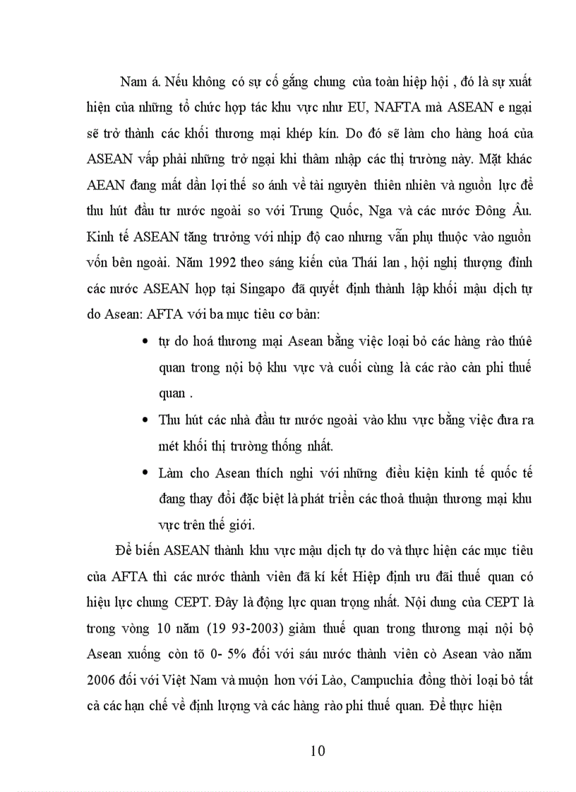 image for page Xu hướng quốc tế hoá kinh tế thế giới và sự ra đời của AFTA