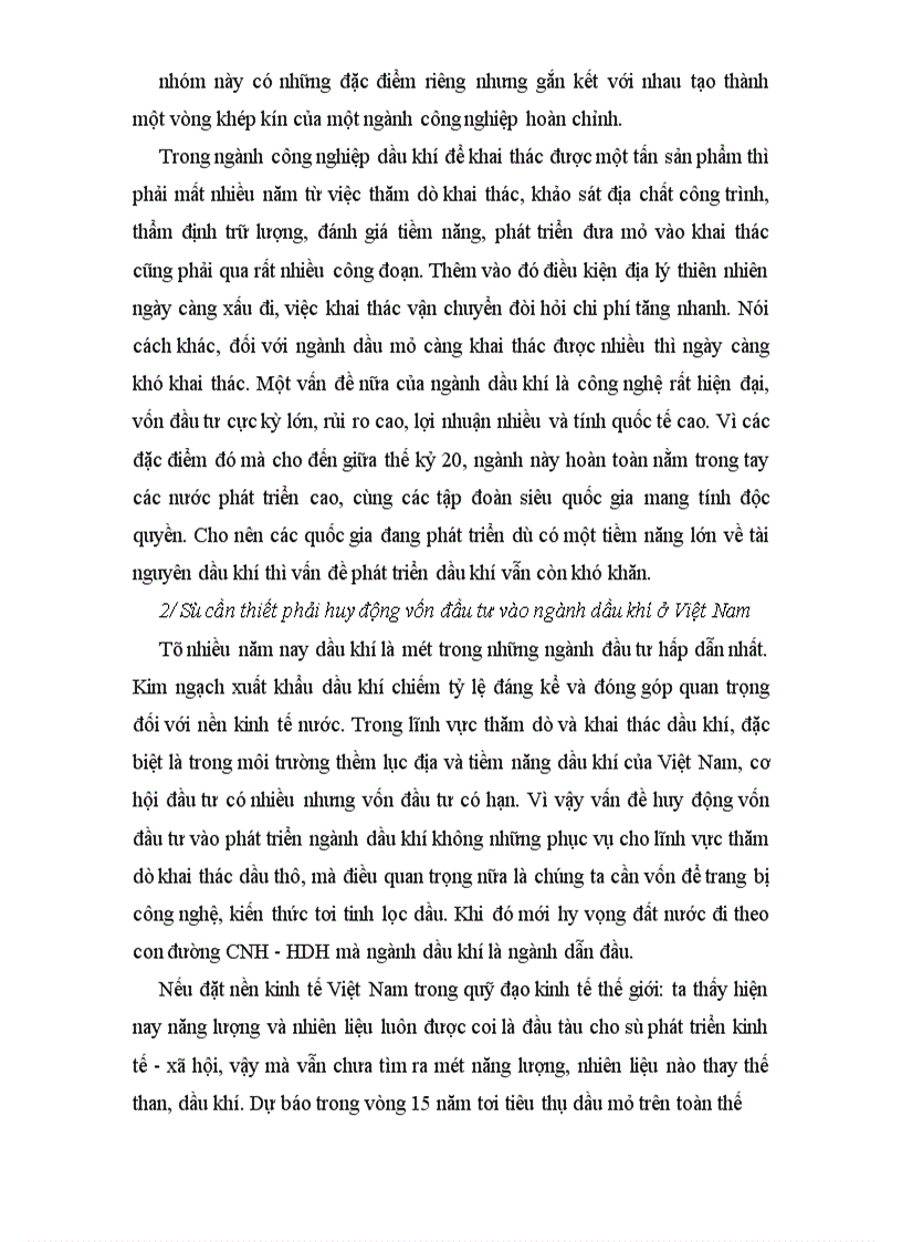 image for page Đầu tư và vấn đề huy động vốn đầu tư vào ngành Dầu khí Việt Nam