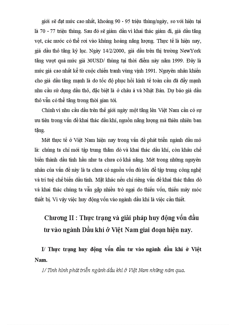 image for page Đầu tư và vấn đề huy động vốn đầu tư vào ngành Dầu khí Việt Nam