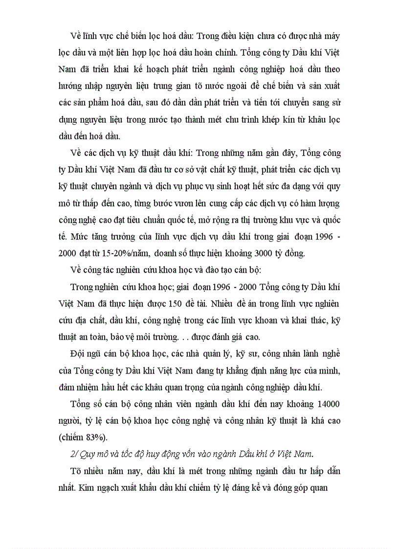 image for page Đầu tư và vấn đề huy động vốn đầu tư vào ngành Dầu khí Việt Nam