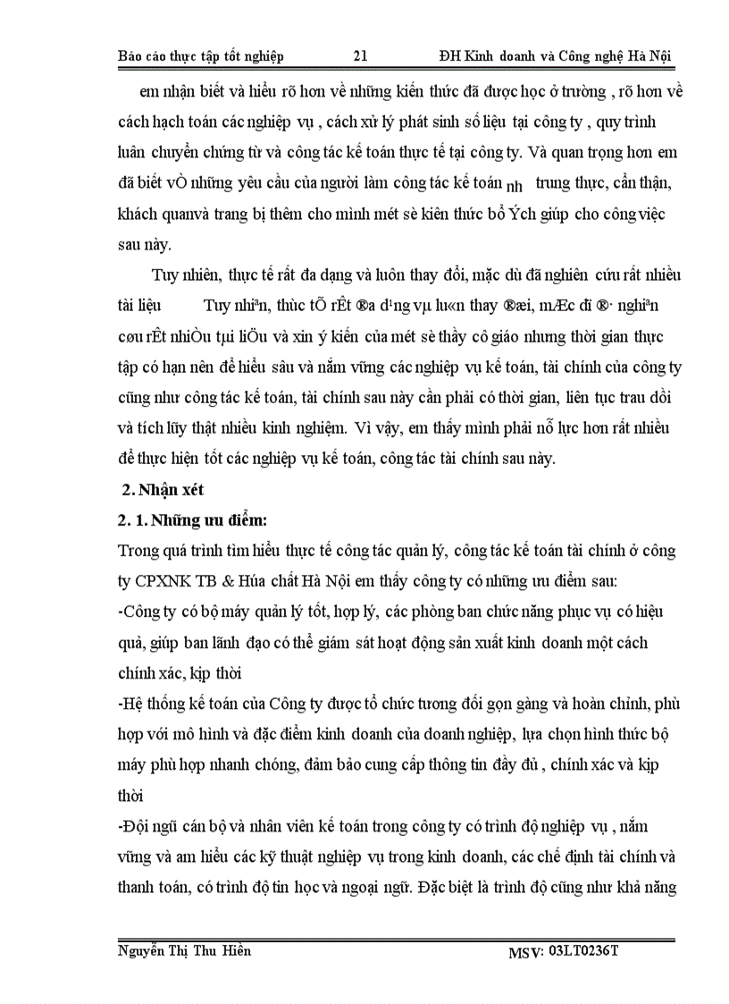 image for page Báo cáo thực tập tại công ty cổ phần xuất nhập khẩu thiết bị và khóa chất Hà Nội