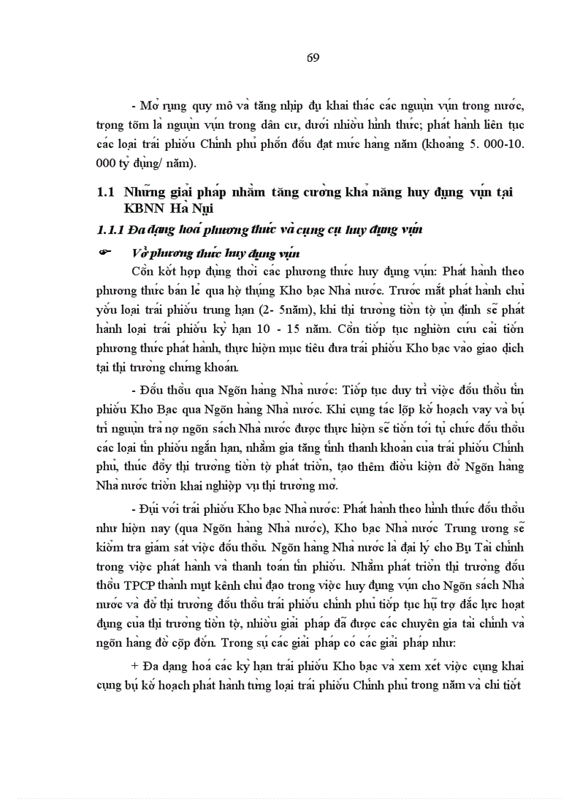 image for page Thực trạng huy động vốn dưới hình thức trái phiếu Chính phủ ở Kho bạc nhà nước Hà Nội