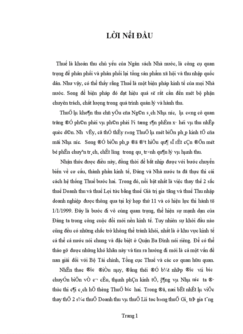 image for page Bàn về công tác quản lí thu thuế giá trị gia tăng ở khu vực kinh tế cá thể trên địa bàn quận Ba Đình