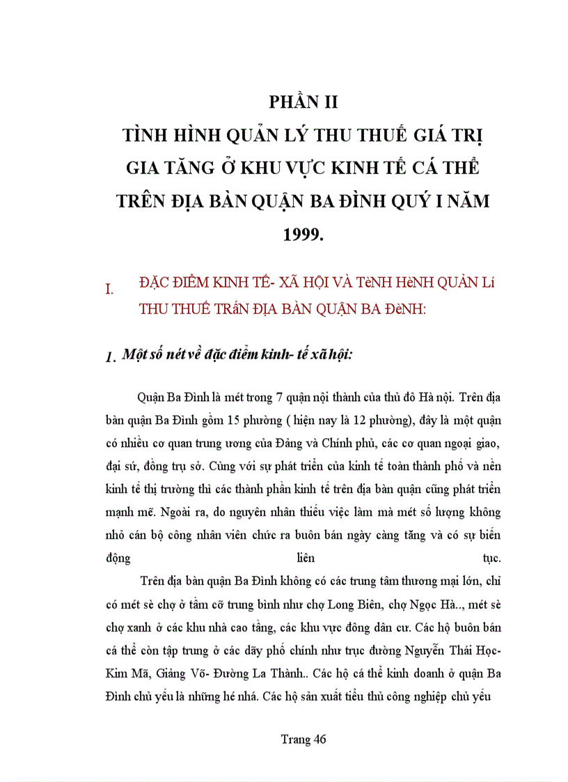 image for page Bàn về công tác quản lí thu thuế giá trị gia tăng ở khu vực kinh tế cá thể trên địa bàn quận Ba Đình