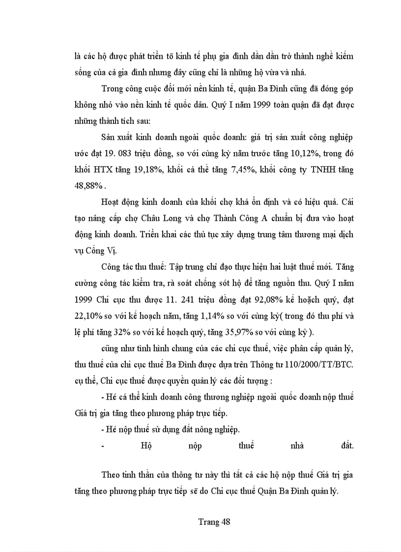 image for page Bàn về công tác quản lí thu thuế giá trị gia tăng ở khu vực kinh tế cá thể trên địa bàn quận Ba Đình