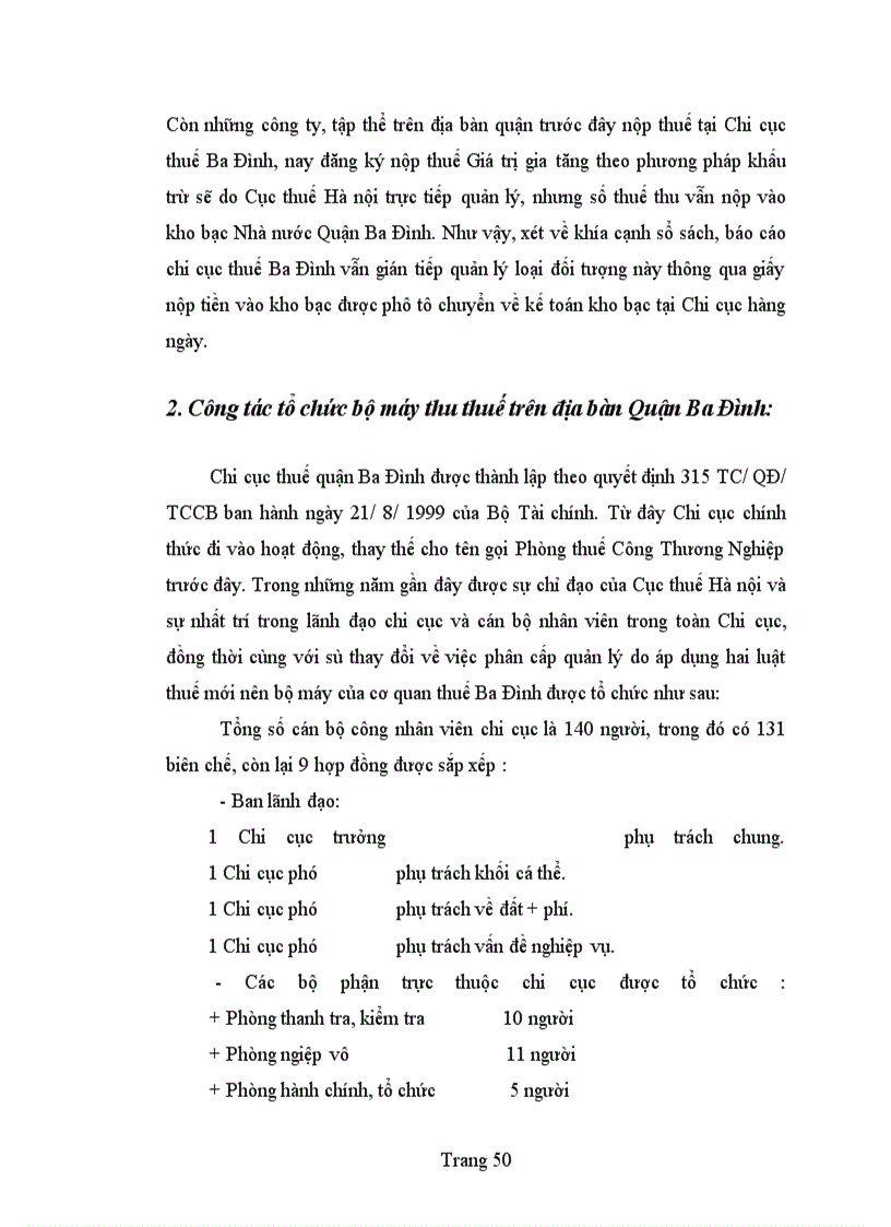 image for page Bàn về công tác quản lí thu thuế giá trị gia tăng ở khu vực kinh tế cá thể trên địa bàn quận Ba Đình
