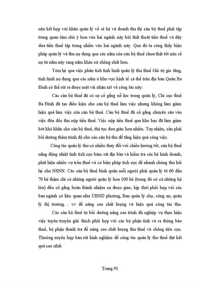 image for page Bàn về công tác quản lí thu thuế giá trị gia tăng ở khu vực kinh tế cá thể trên địa bàn quận Ba Đình