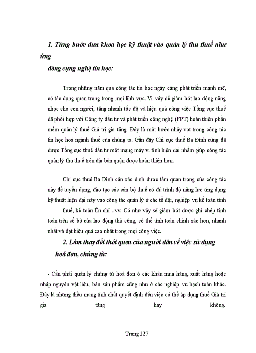 image for page Bàn về công tác quản lí thu thuế giá trị gia tăng ở khu vực kinh tế cá thể trên địa bàn quận Ba Đình