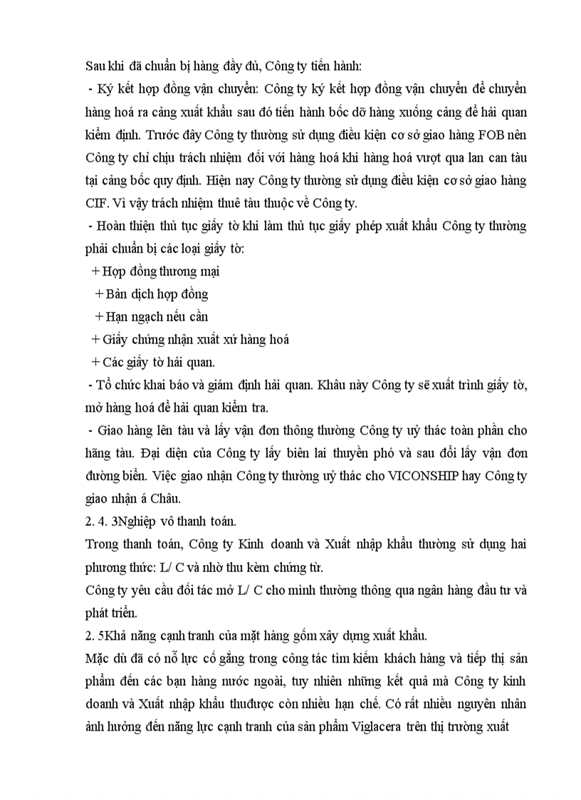 image for page Biện pháp thúc đẩy xuất khẩu mặt hàng gốm xây dựng của Công ty Kinh doanh và Xuất nhập khẩu