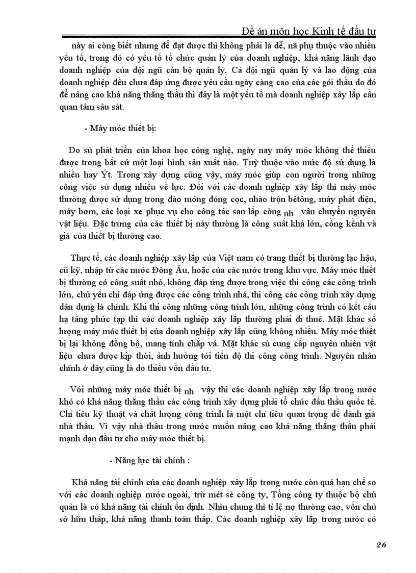 image for page Nâng cao khả năng thắng thầu của nhà thầu trong nước (Doanh nghiệp nhà nước) trong đấu thầu xây lắp quốc tế.