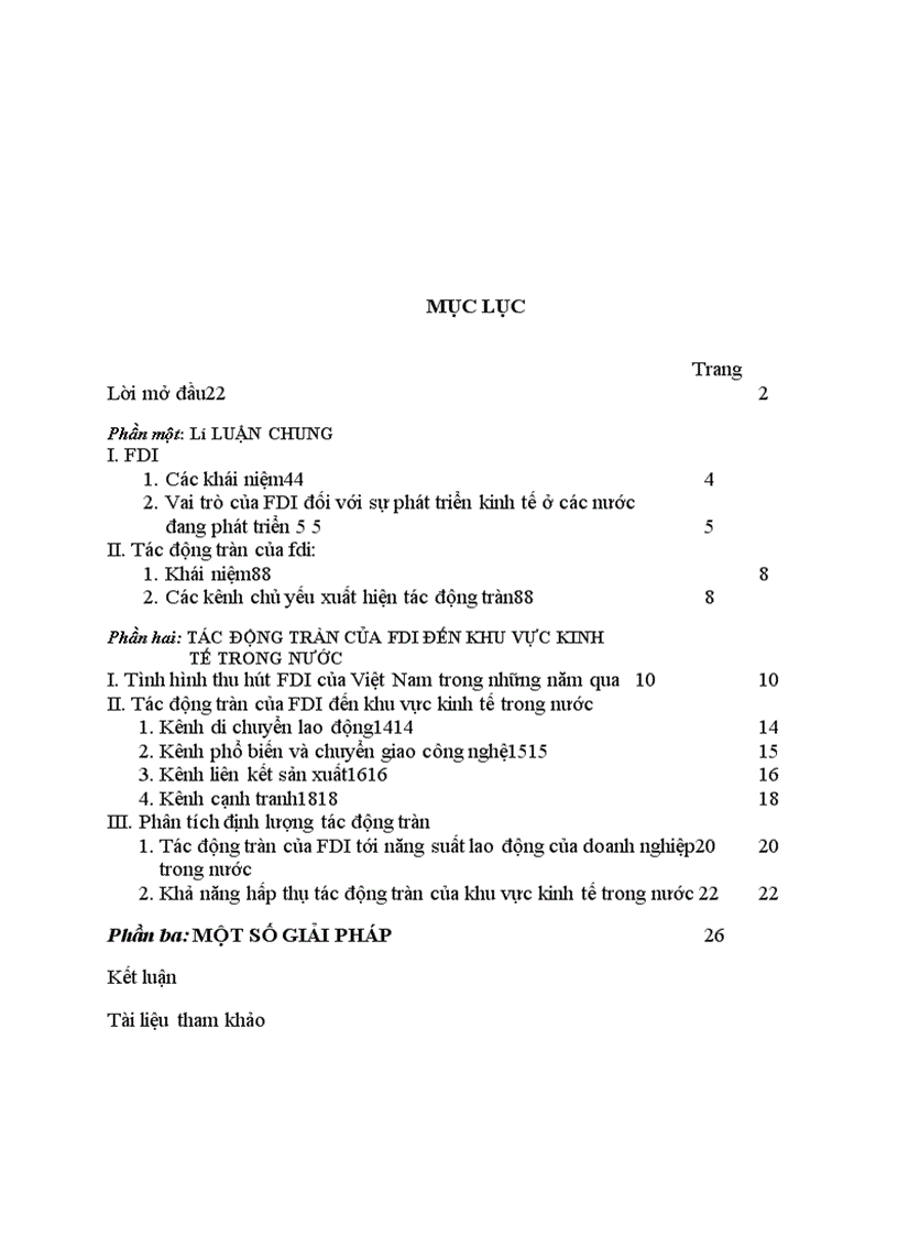 image for page Giải thích tác động tràn của FDI đến khu vực kinh tế trong nước
