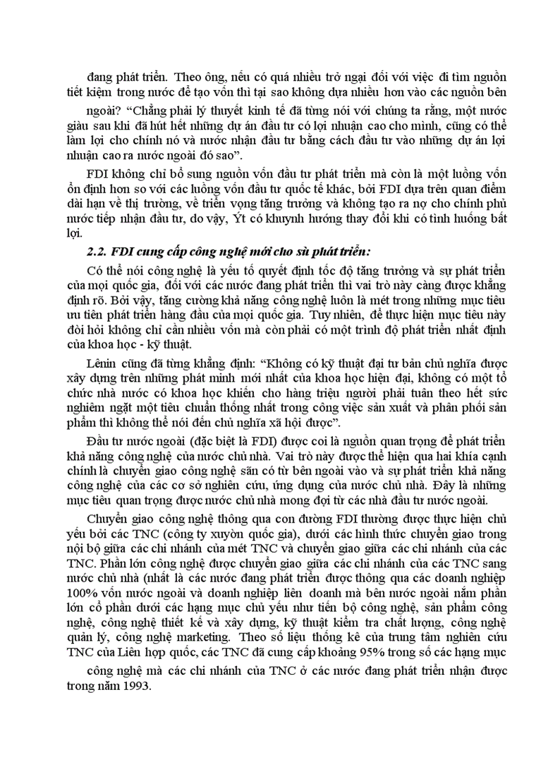 image for page Giải thích tác động tràn của FDI đến khu vực kinh tế trong nước