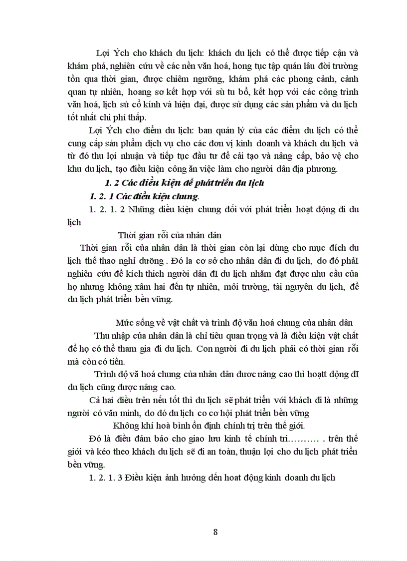 image for page Thực trạng các điều kiện để phát triển du lịch bền vững ở Vườn quốc gia Phong nha-Kẻ bàng