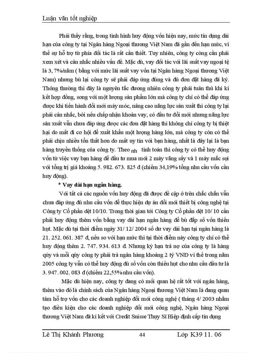 image for page Một số giải pháp huy động vốn đổi mới máy móc thiết bị công nghệ ở Công ty Cổ phần dệt