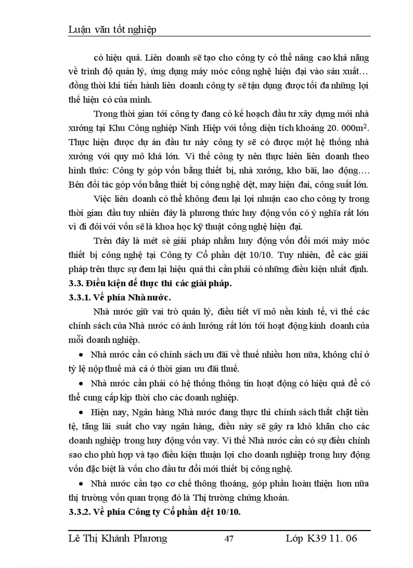 image for page Một số giải pháp huy động vốn đổi mới máy móc thiết bị công nghệ ở Công ty Cổ phần dệt