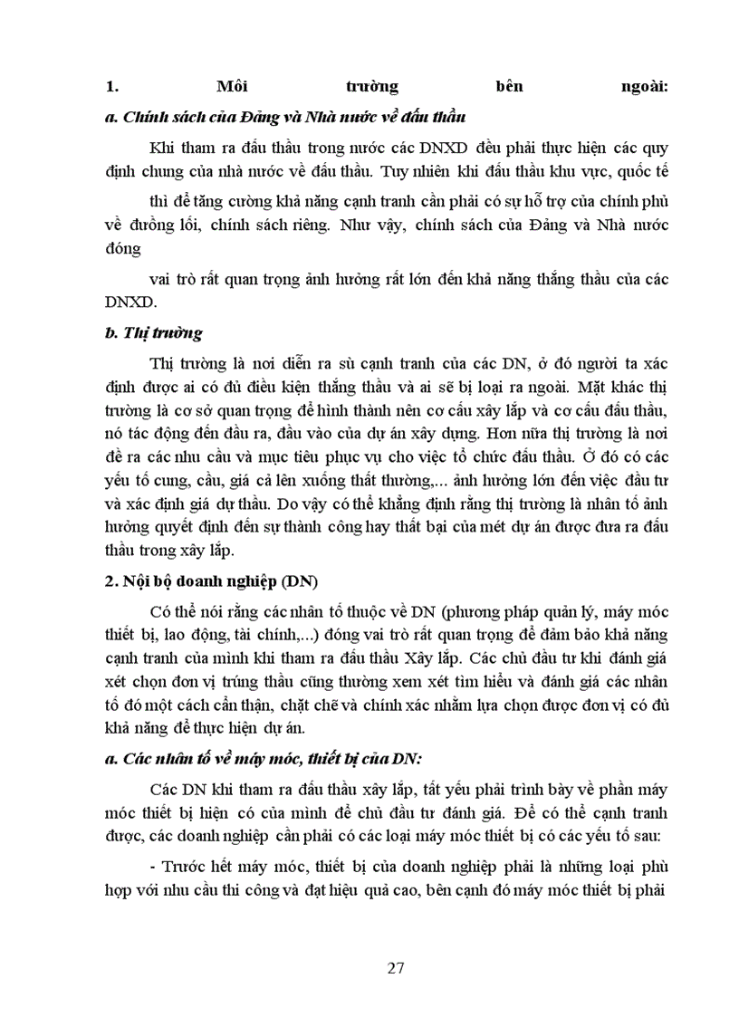 image for page Một số biện pháp nhằm nâng cao khả năng thắng thầu xây lắp ở Công ty Xây lắp & Vật tư xây dựng I