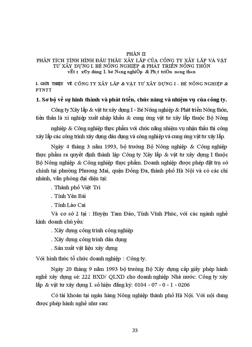 image for page Một số biện pháp nhằm nâng cao khả năng thắng thầu xây lắp ở Công ty Xây lắp & Vật tư xây dựng I