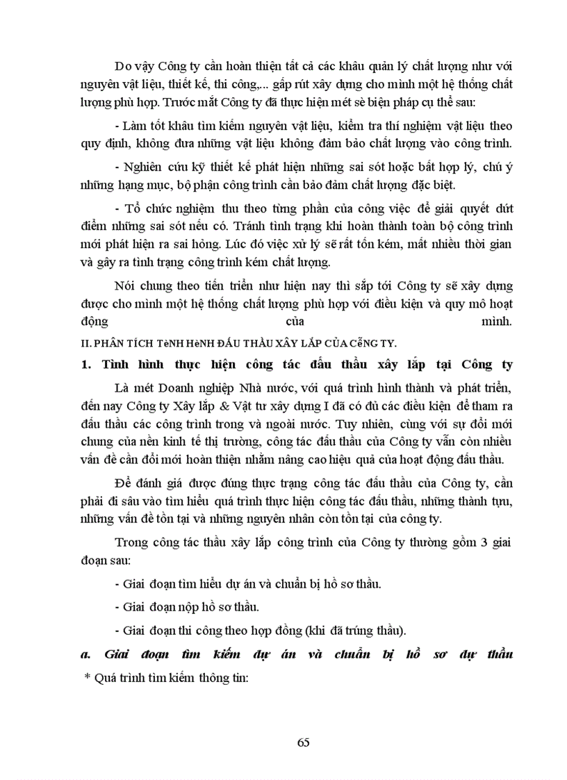 image for page Một số biện pháp nhằm nâng cao khả năng thắng thầu xây lắp ở Công ty Xây lắp & Vật tư xây dựng I