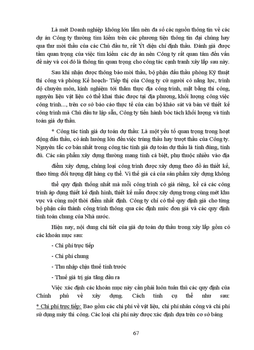 image for page Một số biện pháp nhằm nâng cao khả năng thắng thầu xây lắp ở Công ty Xây lắp & Vật tư xây dựng I