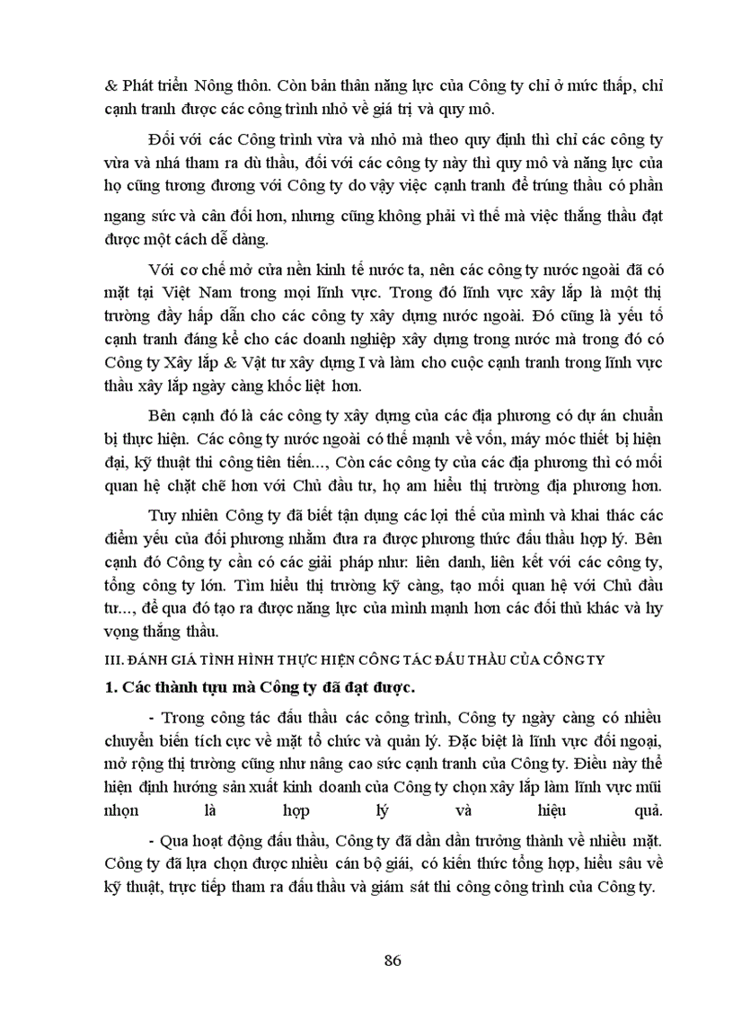 image for page Một số biện pháp nhằm nâng cao khả năng thắng thầu xây lắp ở Công ty Xây lắp & Vật tư xây dựng I