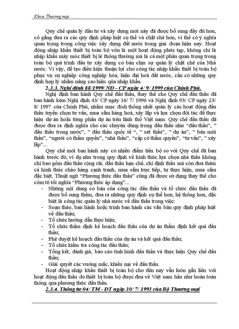 image for page Phân tích quy trình nhập khẩu thiết bị toàn bộ ở Công ty xuất nhập khẩu thiết bị toàn bộ và kỹ thuật